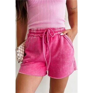 Wash Drawstring Shorts